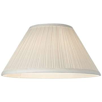 Ivory White Lamp Shades Set of 2 Elegant Design