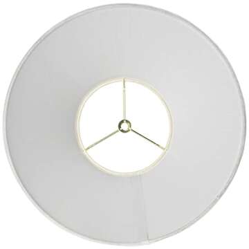 Ivory White Lamp Shades Set of 2 Elegant Design