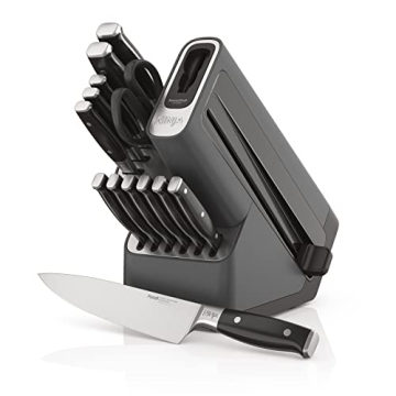 Premium Ninja Knife Set with Built-in Sharpener - 14 Pieces