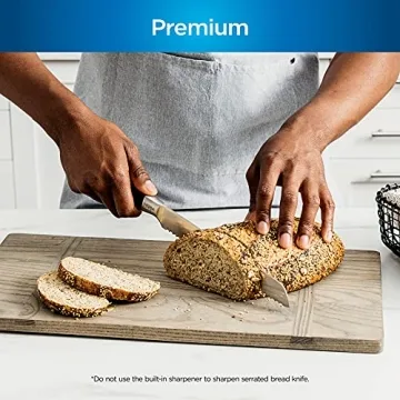 Premium Ninja Knife Set with Built-in Sharpener - 14 Pieces