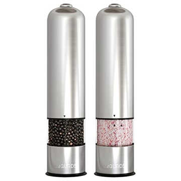 Electric Salt and Pepper Grinder Set for Effortless Flavor