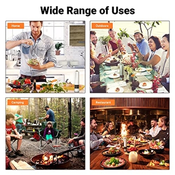 Electric Salt and Pepper Grinder Set for Effortless Flavor