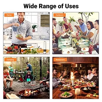 Electric Salt and Pepper Grinder Set for Effortless Flavor