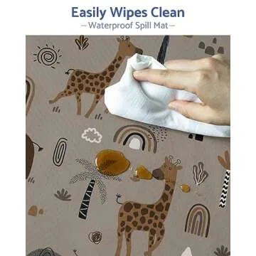 Waterproof Baby Splat Mat - Easy Clean & Anti-slip