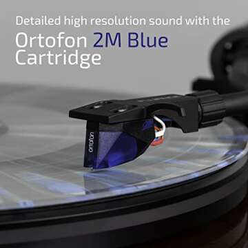 Fluance RT84 Reference High Fidelity Vinyl Turntable Record Player with Ortofon 2M Blue Cartridge, S...
