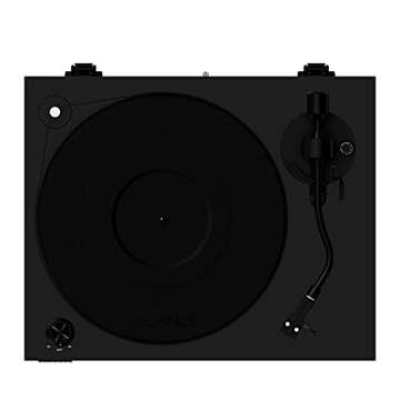 Fluance RT84 Reference High Fidelity Vinyl Turntable Record Player with Ortofon 2M Blue Cartridge, Speed Control Motor, High Mass MDF Wood Plinth, Vibration Isolation Feet - Piano Black