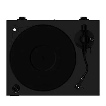 Fluance RT84 Reference High Fidelity Vinyl Turntable Record Player with Ortofon 2M Blue Cartridge, Speed Control Motor, High Mass MDF Wood Plinth, Vibration Isolation Feet - Piano Black