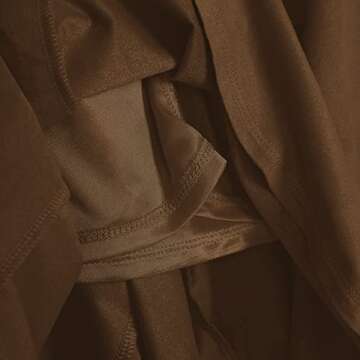 Urban CoCo Women's Vintage Elastic Waist A-Line Long Maxi Skirt (L, Brown)