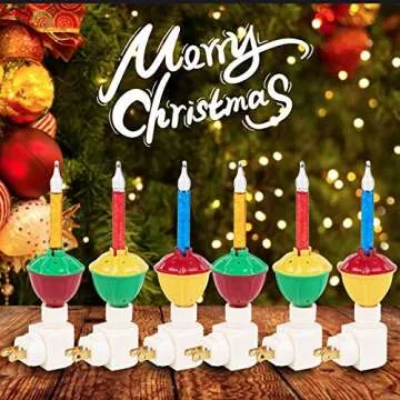 Nostalgic 6 Pack Bubble Night Light for Vintage Christmas Cheer