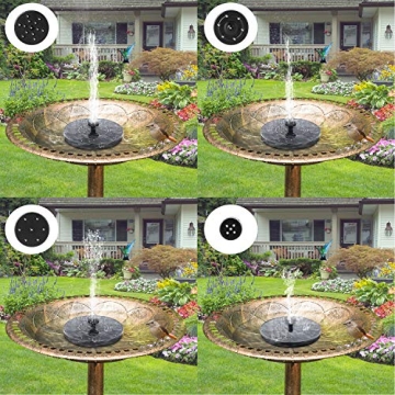 Mademax 1W Solar Fountain with Adjustable Nozzles