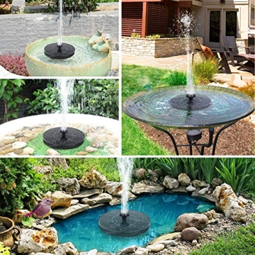 Mademax 1W Solar Fountain with Adjustable Nozzles