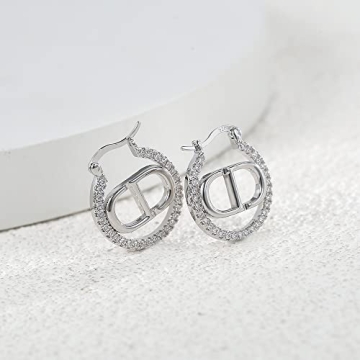 PICKBEAU Silver Earrings for Women | Elegant & Stylish