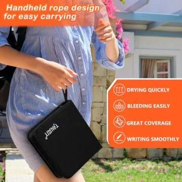 48 Colors Acrylic Paint Pens, Dual Tip Acrylic Paint Markers with Brush Tip and Fine Tip, Acrylic Pens for Rock Painting, Wood, Canvas, Stone, Glass, Ceramic,DIY Crafts Making Art Supplies