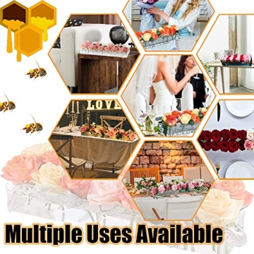 Elegant Acrylic 24-Hole Flower Vase for Weddings