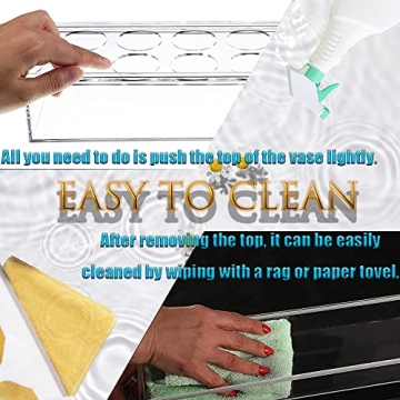 Elegant Acrylic 24-Hole Flower Vase for Weddings