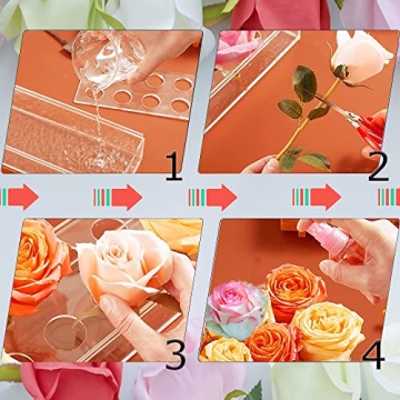 Elegant Acrylic 24-Hole Flower Vase for Weddings