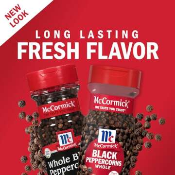 McCormick Whole Black Peppercorns - Bold Flavor for Cooking