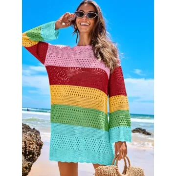Stylish ANRABESS Crochet Swim Cover Up for Summer 2024