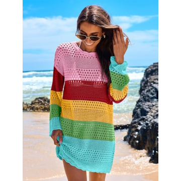 Stylish ANRABESS Crochet Swim Cover Up for Summer 2024