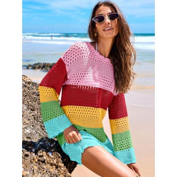 Stylish ANRABESS Crochet Swim Cover Up for Summer 2024