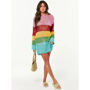 Stylish ANRABESS Crochet Swim Cover Up for Summer 2024