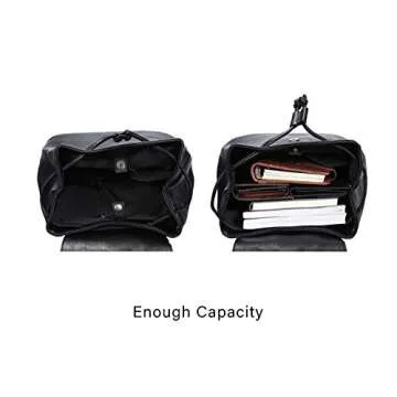 Zebella Leather Backpack Purse for Women Tassel Casual Rucksack Lightweight Daypack Travel Hobo Bag