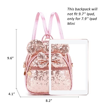 KL928 Girls Bowknot Mini Backpack – Cute & Functional Daypack