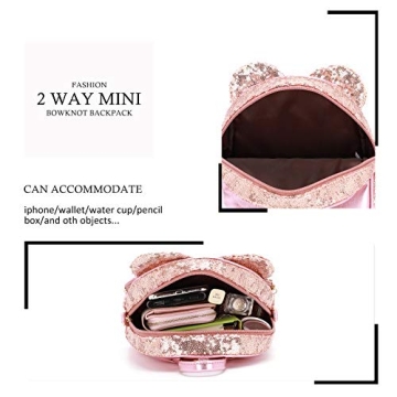 KL928 Girls Bowknot Mini Backpack – Cute & Functional Daypack