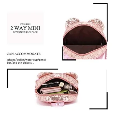KL928 Girls Bowknot Mini Backpack – Cute & Functional Daypack