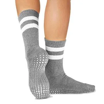 LA Active Non Slip Yoga Grip Socks for All Ages