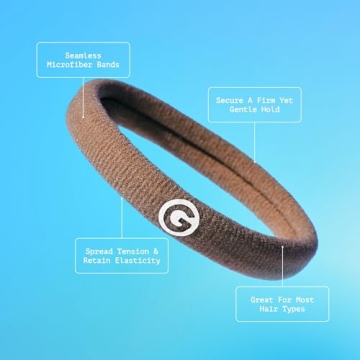Gimme Beauty No Damage Seamless Hair Ties Neutrals 9 Pack