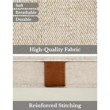 Stylish Fabric Storage Bins with Clear Windows