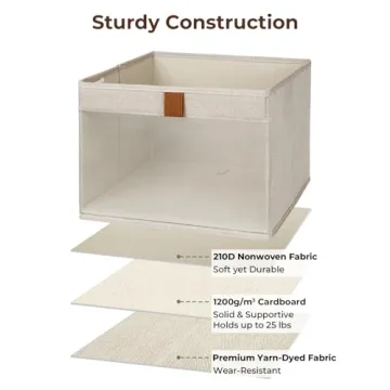 Stylish Fabric Storage Bins with Clear Windows