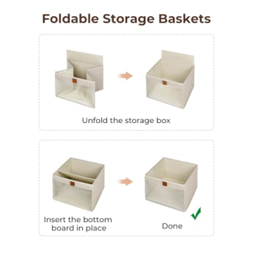 Stylish Fabric Storage Bins with Clear Windows