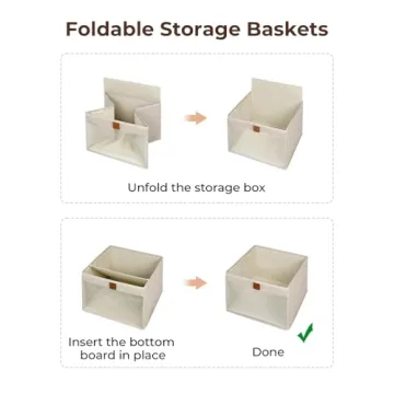 Stylish Fabric Storage Bins with Clear Windows