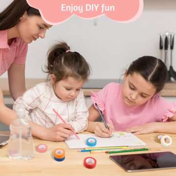 Fyguard Colorful Masking Tape Set for Crafts and Decor