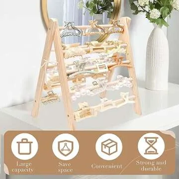 OAOLEER Large Claw Clip Organizer Holder, Hanging PVC Hair Clip Organizer Box Storage for Women Girls, Hair Clip Holder Display with Large Capacity for Wardrobe Closet Wall (Type A)