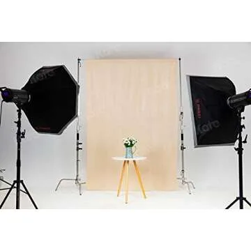 Kate 10ft×12ft Solid Beige Backdrop Portrait Photography Background for Photography Studio Children and Headshots Beige Backdrop Background for Photography Photo Booth