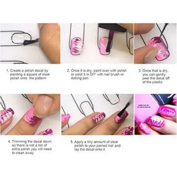 Segbeauty 2pcs Acrylic Nail Mats, 16" Silicone DIY Nail Art Stamping Mats, Workspace Stamping Plate Manicure Mat, Nail Polish Coloring Practice Pad, Nail Sticker Trainer Guide Table Cover Palette Tool