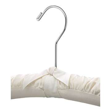 Whitmor Canvas Padded Hanger Shirt / Blouse Hangers, Set of 6