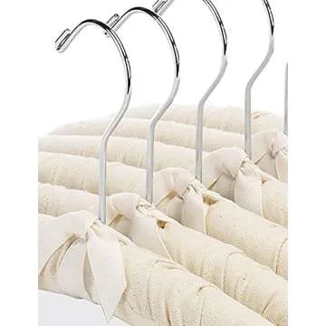 Stylish Whitmor Canvas Padded Hanger Set 6 pcs for Closet