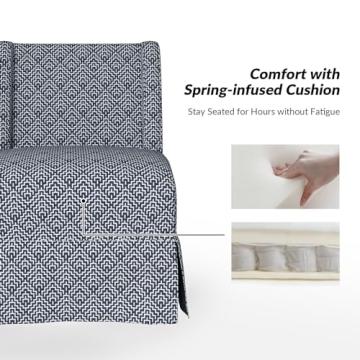 HULALA HOME Accent Chair Set of 2 with Washable Slipcover