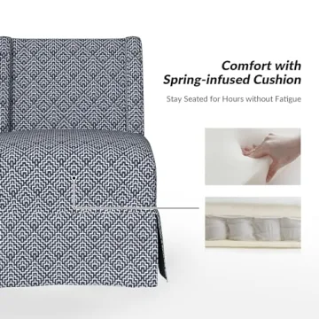 HULALA HOME Accent Chair Set of 2 with Washable Slipcover