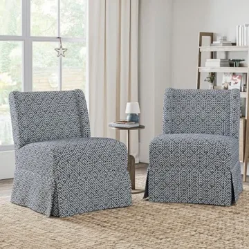 HULALA HOME Accent Chair Set of 2 with Washable Slipcover