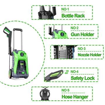 Electric Car Washer 2200 PSI High Pressure Washer