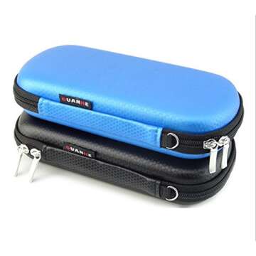 Onwon USB Drive Organizer Electronics Accessories Case Big Capability USB Flash Drives Bag (Blue)