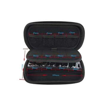 Onwon USB Drive Organizer Electronics Accessories Case Big Capability USB Flash Drives Bag (Blue)