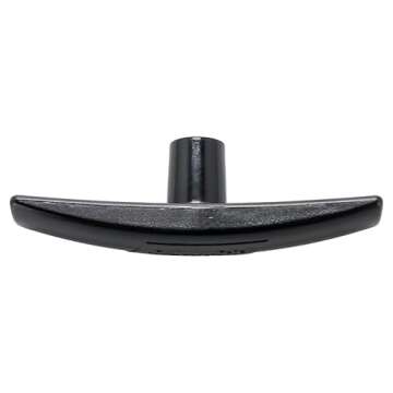 Camco 39508 Replacement Plastic Handle Compatible with Camco Waste Valve for RV Sewer Hose Support and RV Black and Gray Water Tanks, Black