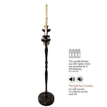 Skeleteen Animated Candelabra - Creepy Halloween Decoration