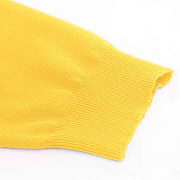 GRACE KARIN Women's Open Front Cropped Cardigan Sweaters Lightweight 3/4 Sleeve Shrugs Bolero Cardigan X-Large Yellow